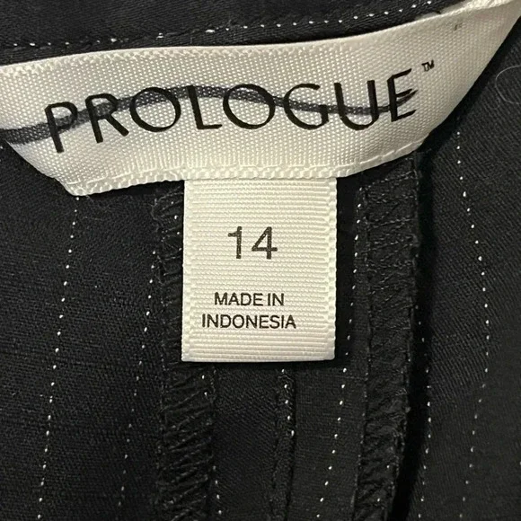 Prologue Ebony Fresh white pinstriped women’s trousers size 14 1 back - Picture 12 of 17